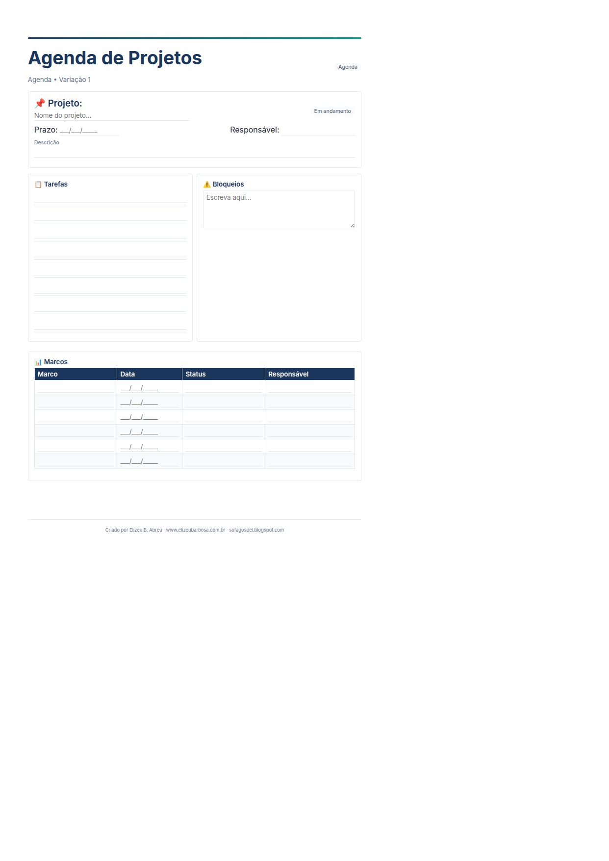 Agenda Agenda De Projetos V1 Minimal Neutro Modern