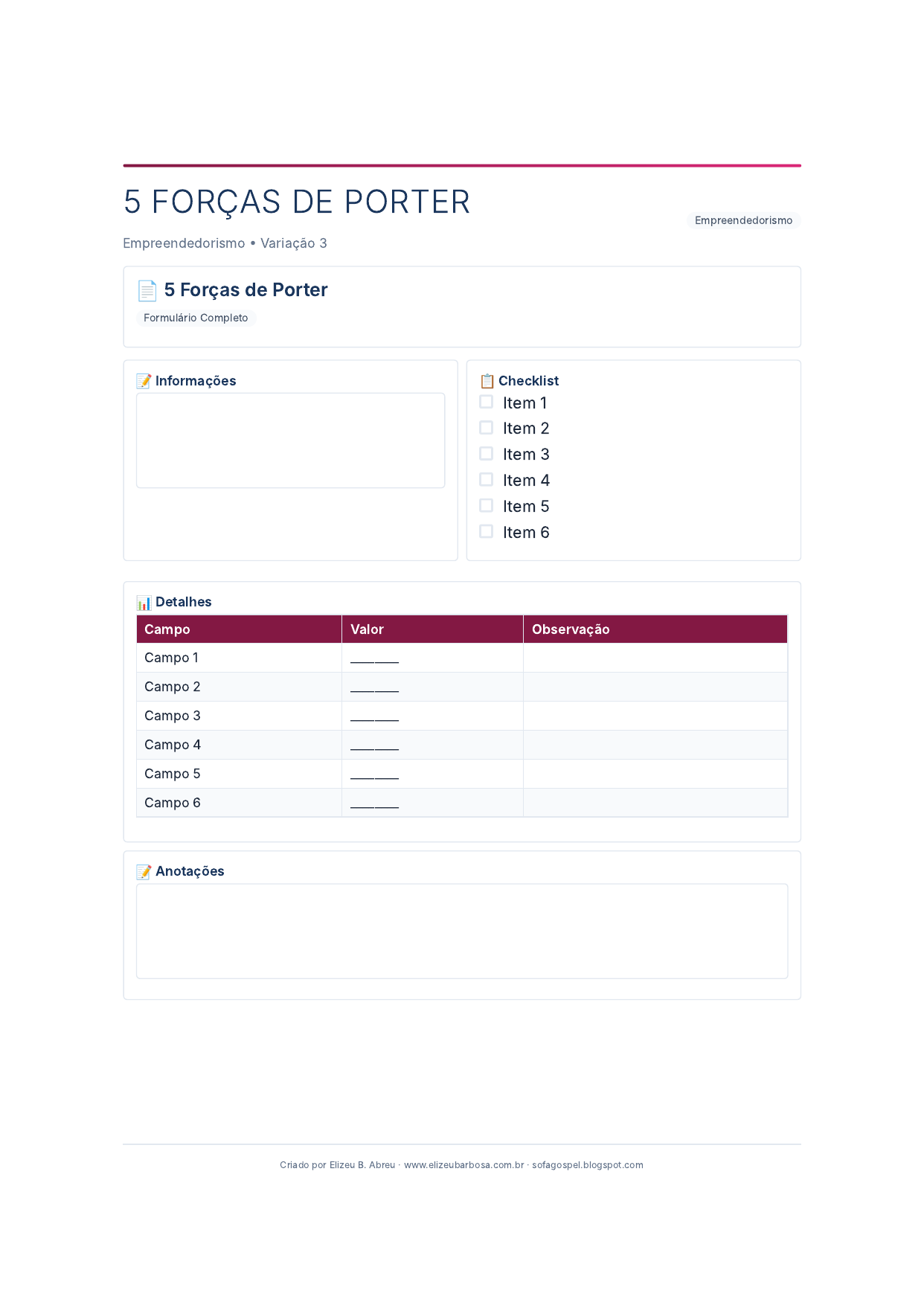 Empreendedorismo 5 Forcas De Porter V3 Corporate Feminino Slate