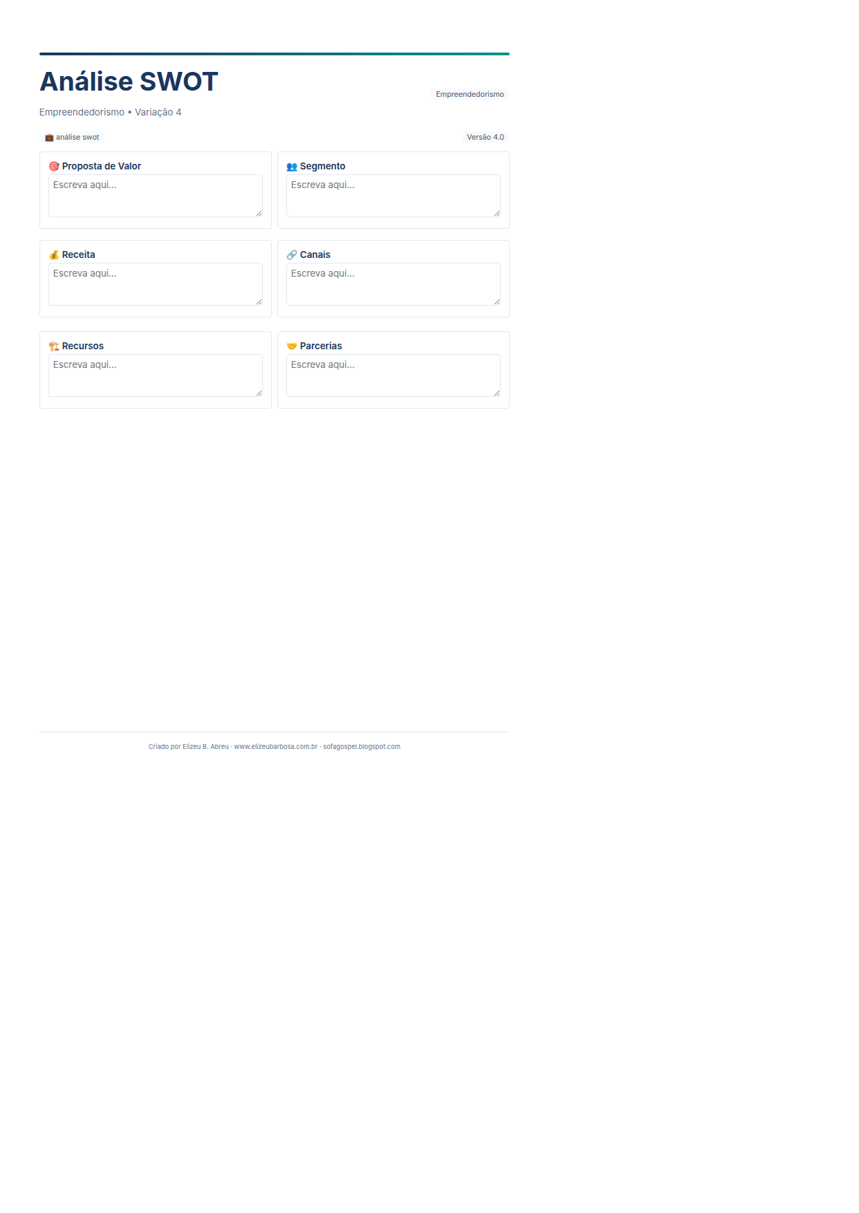 Empreendedorismo Analise Swot V4 Minimal Neutro Violet