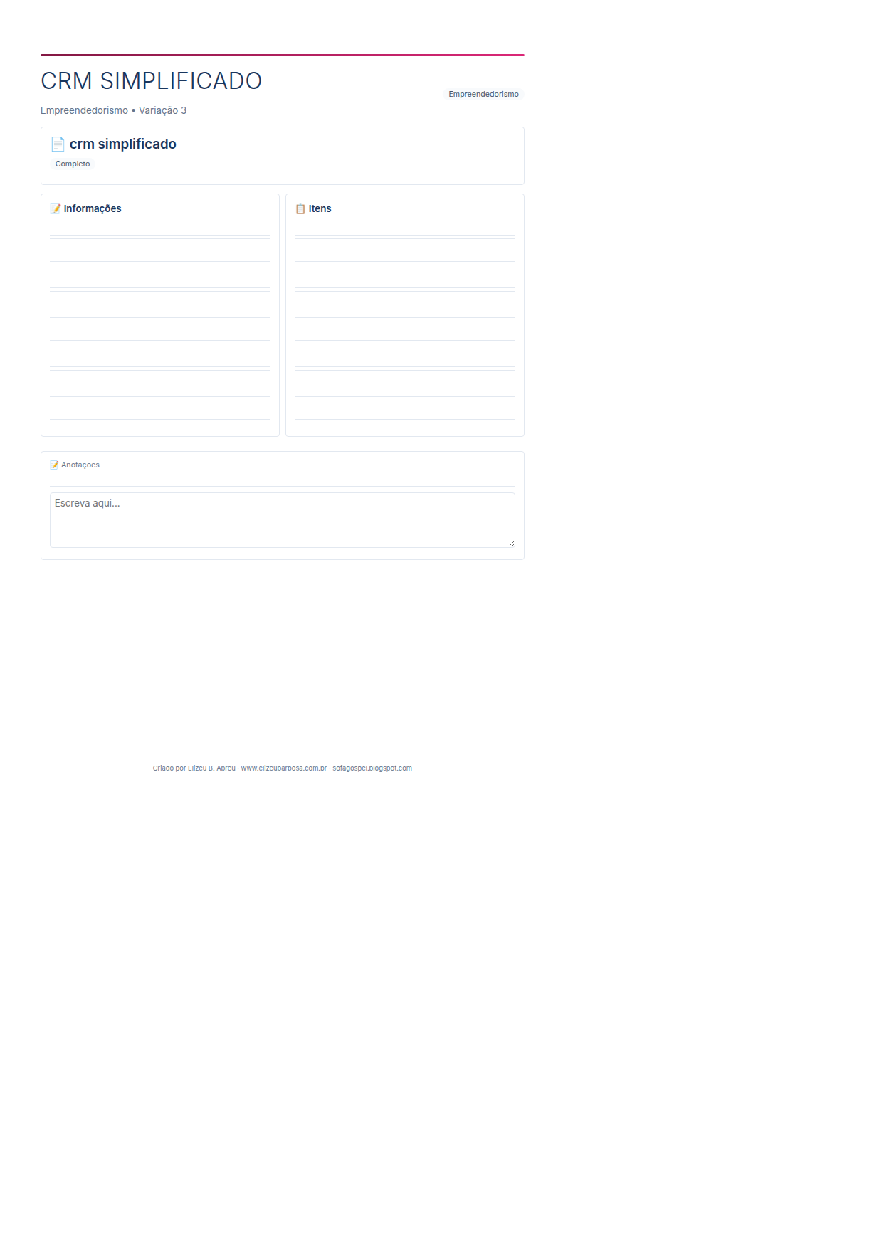 Empreendedorismo Crm Simplificado V3 Corporate Feminino Neutral