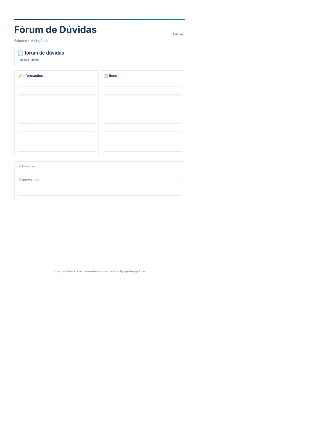 Estudos Forum De Duvidas V4 Minimal Neutro Rose