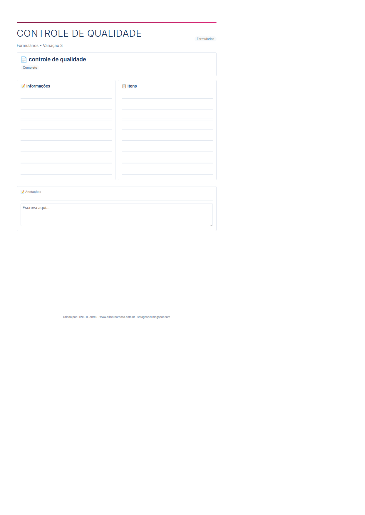 Formularios Controle De Qualidade V3 Corporate Feminino Teal