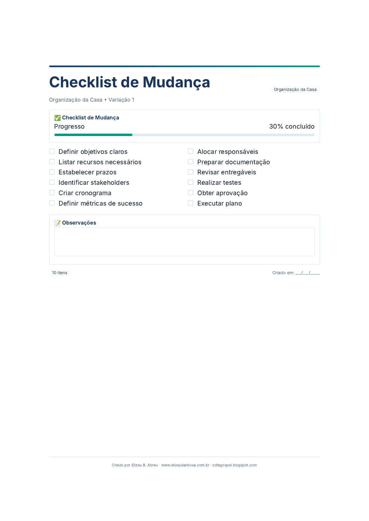 Organizacao Casa Checklist De Mudanca V1 Minimal Neutro Modern