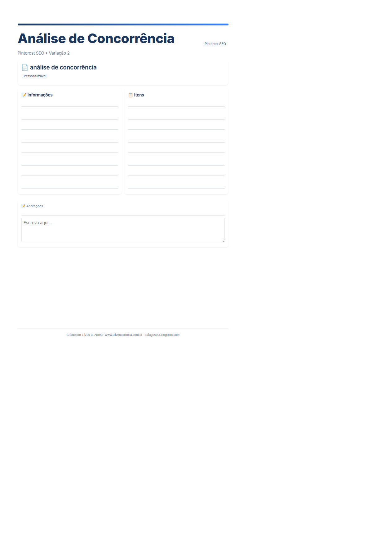 Pinterest Seo Analise De Concorrencia V2 Modern Masculino Slate