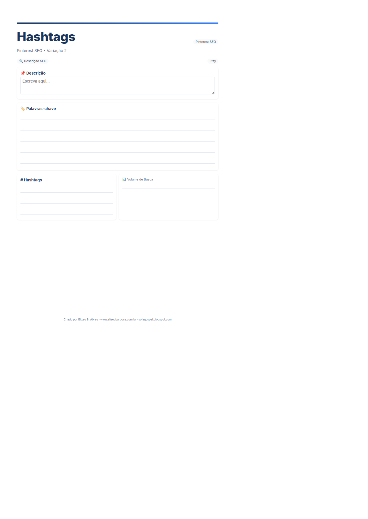 Pinterest Seo Hashtags V2 Modern Masculino Rose