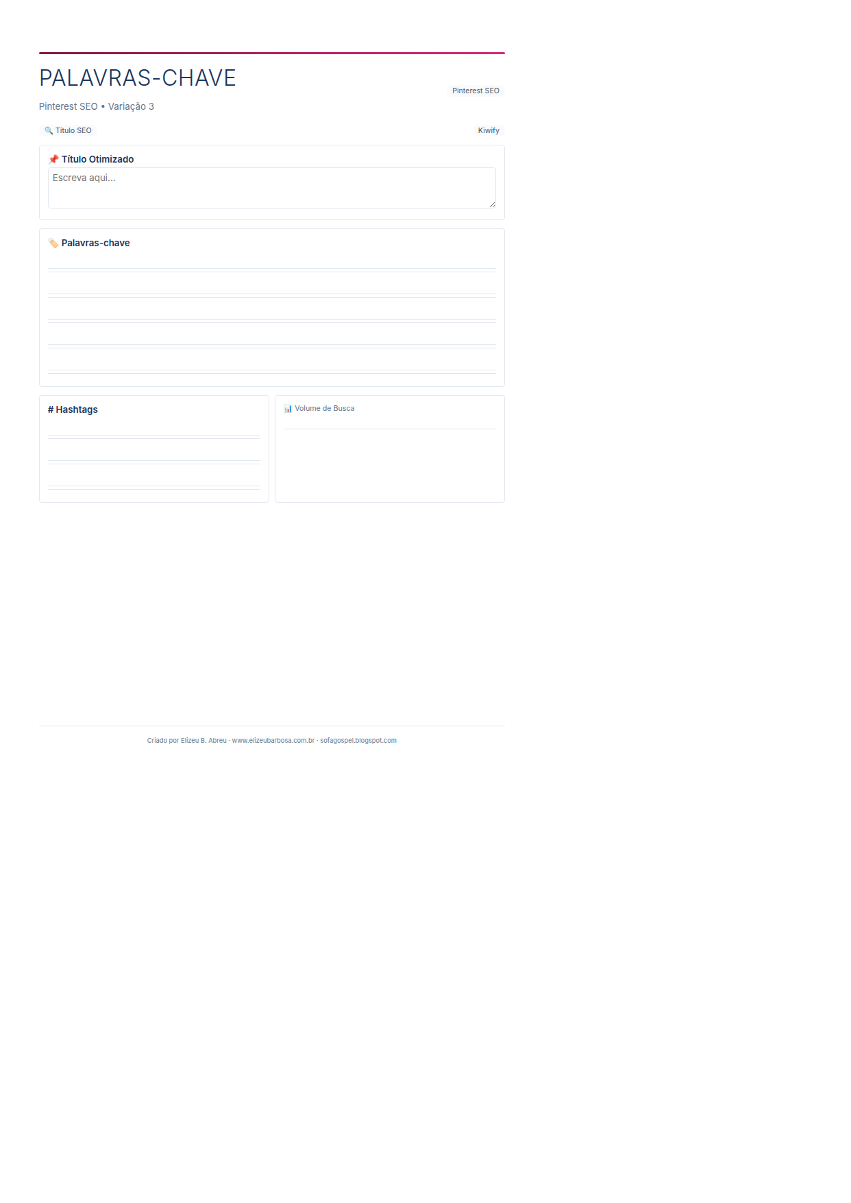 Pinterest Seo Palavras Chave V3 Corporate Feminino Rose