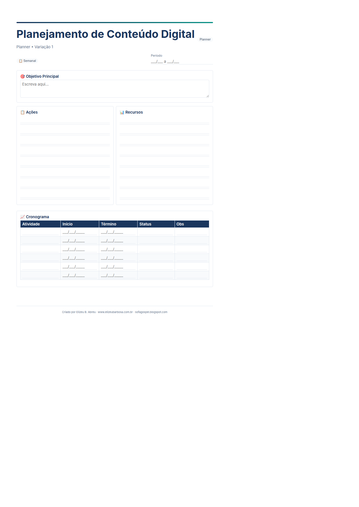Planner Planejamento De Conteudo Digital V1 Minimal Neutro Rose