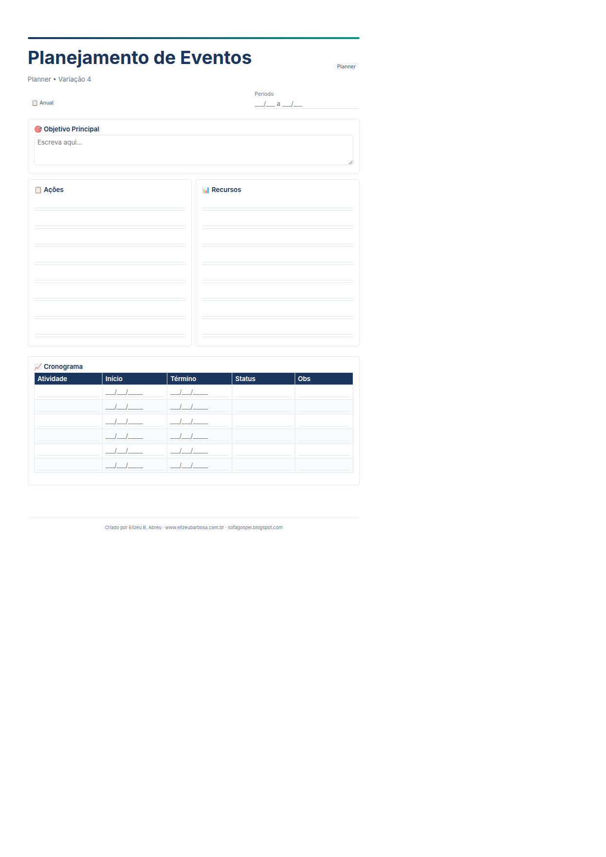 Planner Planejamento De Eventos V4 Minimal Neutro Rose