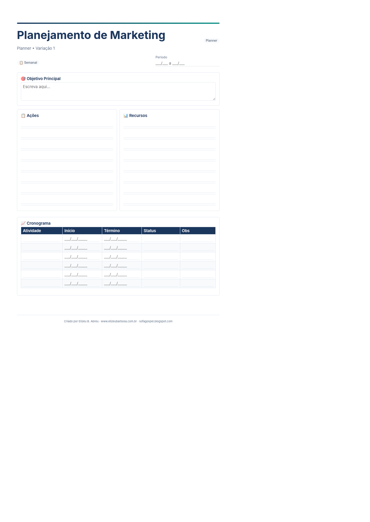 Planner Planejamento De Marketing V1 Minimal Neutro Modern