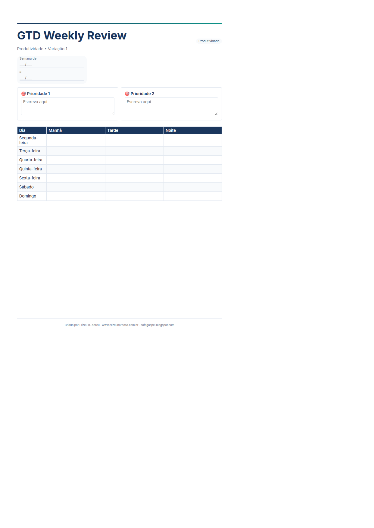 Produtividade Gtd Weekly Review V1 Minimal Neutro Violet