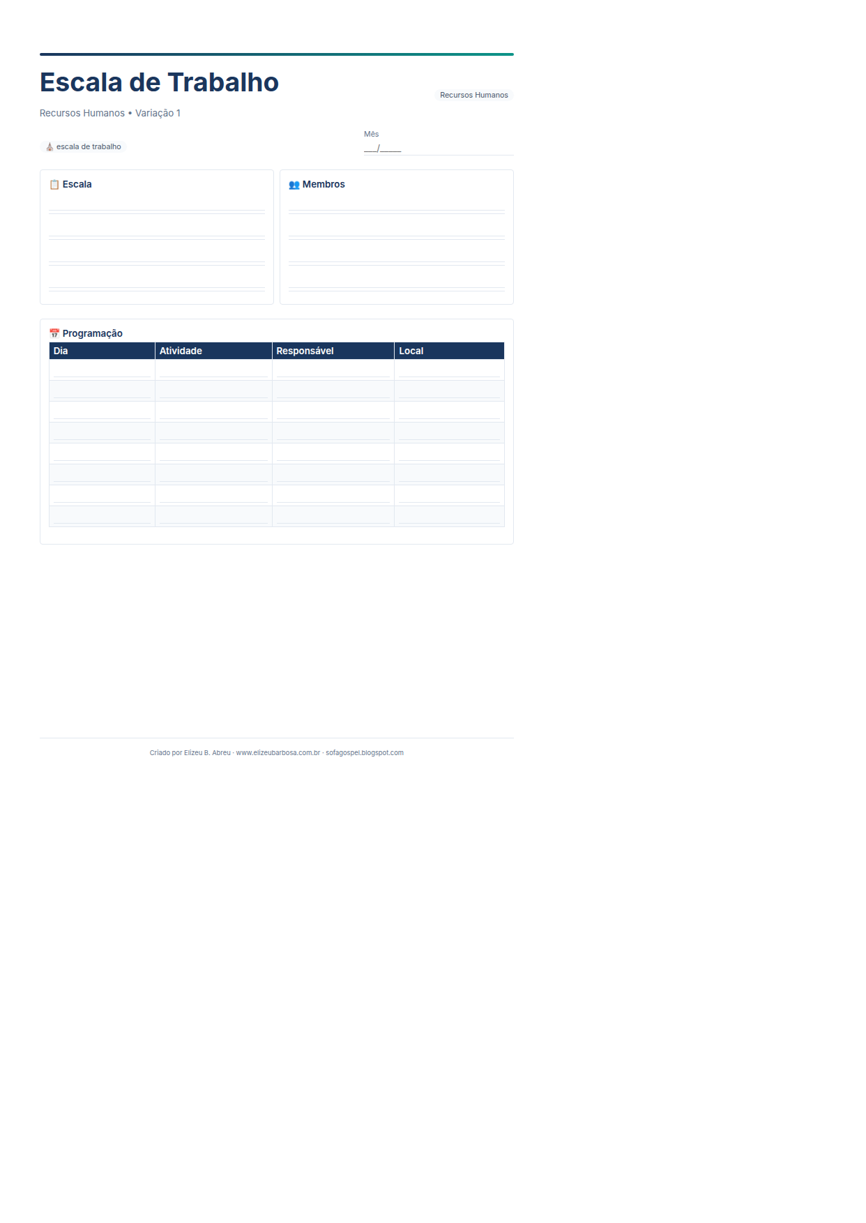 Rh Escala De Trabalho V1 Minimal Neutro Corporate