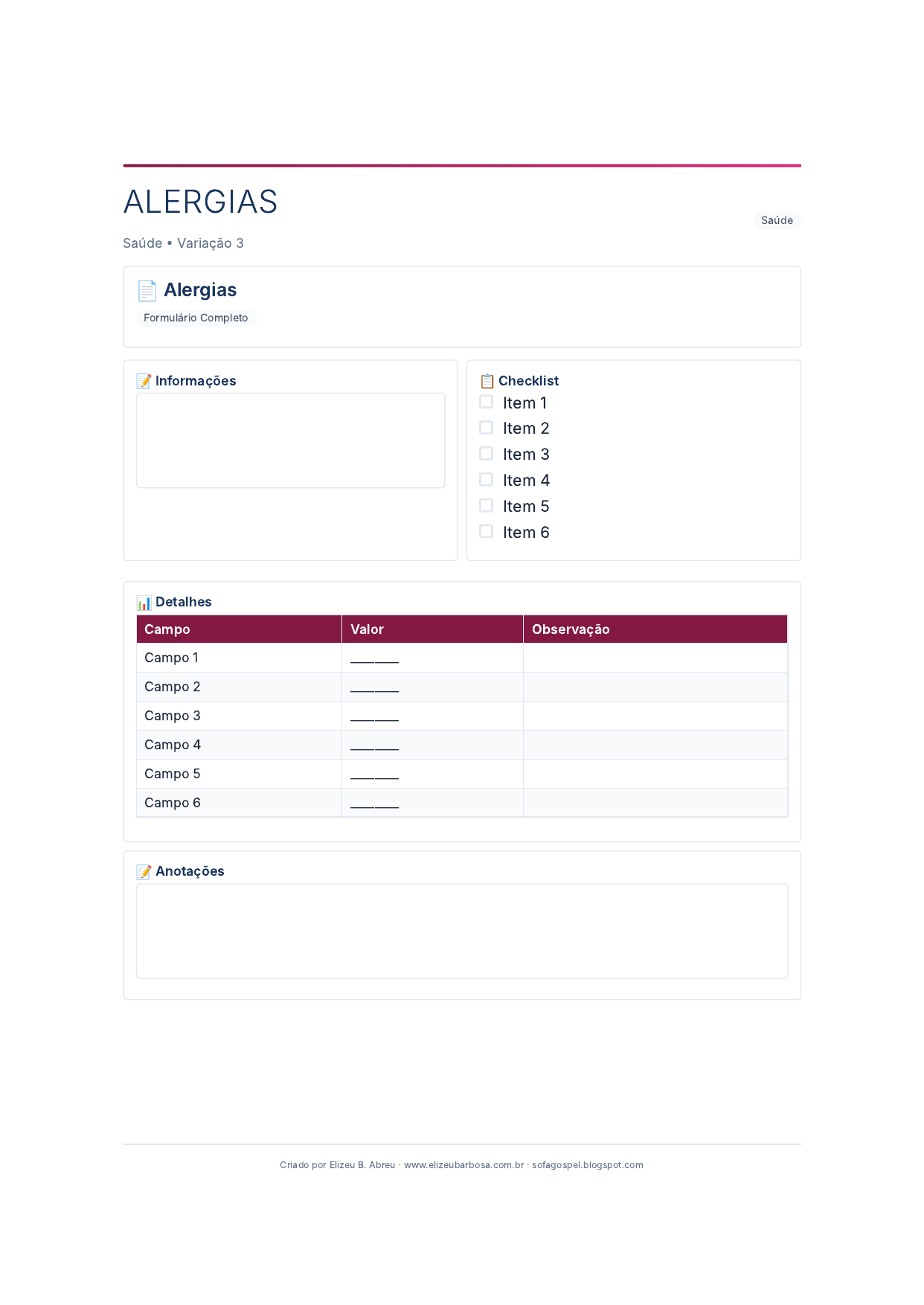 Saude Alergias V3 Corporate Feminino Slate