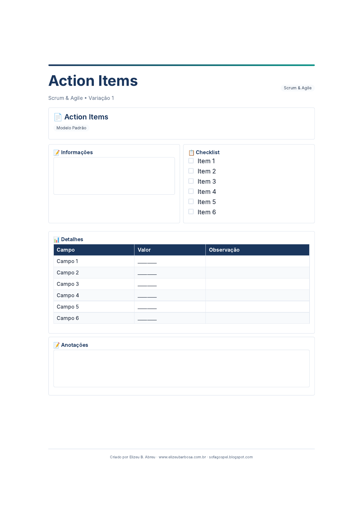 Scrum Action Items V1 Minimal Neutro Modern