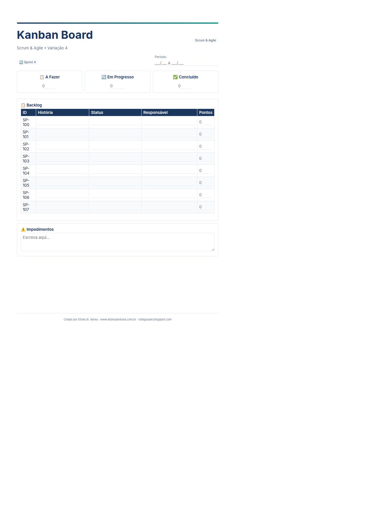 Scrum Kanban Board V4 Minimal Neutro Modern